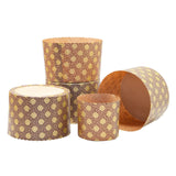 Maxbell 100 Pieces Bread Baking Cup Paper Baking Pans for Engagement Party Christmas 13.5cmx9.5cm F