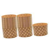 Maxbell 100 Pieces Bread Baking Cup Paper Baking Pans for Engagement Party Christmas 13.5cmx9.5cm F