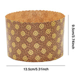 Maxbell 100 Pieces Bread Baking Cup Paper Baking Pans for Engagement Party Christmas 13.5cmx9.5cm F