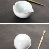 Maxbell Ceramic Matcha Bowl Set Parties Handcrafted for Tea Lovers with Bamboo Spoon