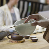 Maxbell Ceramic Matcha Bowl Set Parties Handcrafted for Tea Lovers with Bamboo Spoon