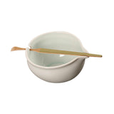 Maxbell Ceramic Matcha Bowl Set Parties Handcrafted for Tea Lovers with Bamboo Spoon