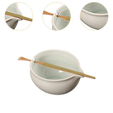 Maxbell Ceramic Matcha Bowl Set Parties Handcrafted for Tea Lovers with Bamboo Spoon