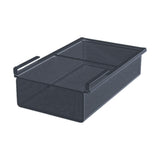 Maxbell Hanging Pullout Drawer Basket Slide in Basket Organizer for Home Pantry Dorm black