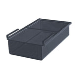Maxbell Hanging Pullout Drawer Basket Slide in Basket Organizer for Home Pantry Dorm black