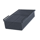 Maxbell Hanging Pullout Drawer Basket Slide in Basket Organizer for Home Pantry Dorm black