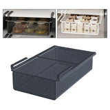 Maxbell Hanging Pullout Drawer Basket Slide in Basket Organizer for Home Pantry Dorm black