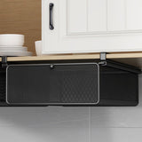 Maxbell Hanging Pullout Drawer Basket Slide in Basket Organizer for Home Pantry Dorm black
