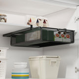 Maxbell Hanging Pullout Drawer Basket Slide in Basket Organizer for Home Pantry Dorm black Widen