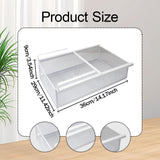 Maxbell Hanging Pullout Drawer Basket Slide in Basket Organizer for Home Pantry Dorm White Widen