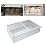Maxbell Hanging Pullout Drawer Basket Slide in Basket Organizer for Home Pantry Dorm White Widen