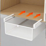 Maxbell Hanging Pullout Drawer Basket Slide in Basket Organizer for Home Pantry Dorm White Widen