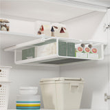 Maxbell Hanging Pullout Drawer Basket Slide in Basket Organizer for Home Pantry Dorm White Widen