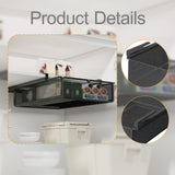 Maxbell Hanging Pull Out Drawer Iron Under Cabinet Organizer for Closet Kitchen Home S Black