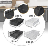 Maxbell Hanging Pull Out Drawer Iron Under Cabinet Organizer for Closet Kitchen Home S Black