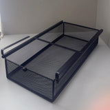 Maxbell Hanging Pull Out Drawer Iron Under Cabinet Organizer for Closet Kitchen Home S Black