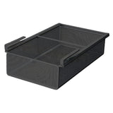 Maxbell Hanging Pull Out Drawer Iron Under Cabinet Organizer for Closet Kitchen Home S Black