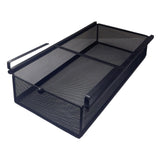 Maxbell Hanging Pull Out Drawer Iron Under Cabinet Organizer for Closet Kitchen Home S Black