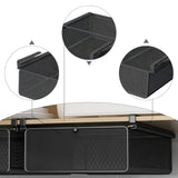 Maxbell Hanging Pull Out Drawer Iron Under Cabinet Organizer for Closet Kitchen Home S Black