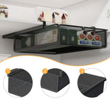 Maxbell Hanging Pull Out Drawer Iron Under Cabinet Organizer for Closet Kitchen Home S Black