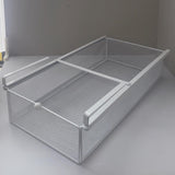 Maxbell Hanging Pull Out Drawer Iron Under Cabinet Organizer for Closet Kitchen Home S White