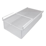 Maxbell Hanging Pull Out Drawer Iron Under Cabinet Organizer for Closet Kitchen Home S White