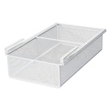Maxbell Hanging Pull Out Drawer Iron Under Cabinet Organizer for Closet Kitchen Home S White