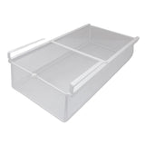 Maxbell Hanging Pull Out Drawer Iron Under Cabinet Organizer for Closet Kitchen Home S White