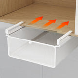 Maxbell Hanging Pull Out Drawer Iron Under Cabinet Organizer for Closet Kitchen Home L White