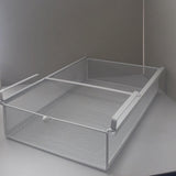 Maxbell Hanging Pull Out Drawer Iron Under Cabinet Organizer for Closet Kitchen Home L White