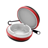 Maxbell Portable Ashtray Simple Outdoor Hiking Travel Ash Tray for Mountain Climbing Red and White