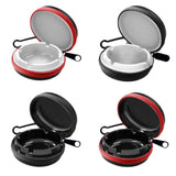 Maxbell Portable Ashtray Simple Outdoor Hiking Travel Ash Tray for Mountain Climbing Red and White