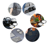 Maxbell Portable Ashtray Simple Outdoor Hiking Travel Ash Tray for Mountain Climbing Black and White