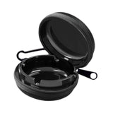 Maxbell Portable Ashtray Simple Outdoor Hiking Travel Ash Tray for Mountain Climbing Black