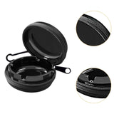 Maxbell Portable Ashtray Simple Outdoor Hiking Travel Ash Tray for Mountain Climbing Black