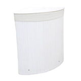 Maxbell Corner Bamboo Laundry Basket Foldable with Lid for Utility Room Nursery Dorm