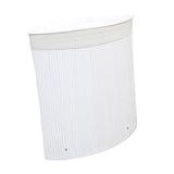 Maxbell Corner Bamboo Laundry Basket Foldable with Lid for Utility Room Nursery Dorm