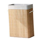 Maxbell Bamboo Laundry Storage Basket Foldable Container for Bedroom Home Apartments