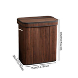 Maxbell Bamboo Laundry Basket Bamboo Storage Basket for Living Room Bathroom College