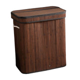 Maxbell Bamboo Laundry Basket Bamboo Storage Basket for Living Room Bathroom College