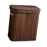 Maxbell Bamboo Laundry Basket Bamboo Storage Basket for Living Room Bathroom College