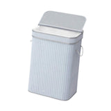 Maxbell Bamboo Laundry Basket Portable Storage Basket Bins for Bathroom Dorm College Gray