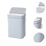 Maxbell Bamboo Laundry Basket Portable Storage Basket Bins for Bathroom Dorm College Gray