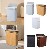 Maxbell Bamboo Laundry Basket Portable Storage Basket Bins for Bathroom Dorm College Gray