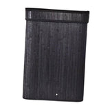 Maxbell Bamboo Laundry Basket Portable Storage Basket Bins for Bathroom Dorm College Black