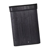 Maxbell Bamboo Laundry Basket Portable Storage Basket Bins for Bathroom Dorm College Black