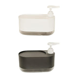 Maxbell Kitchen Soap Dispenser Portable with Sponge Holder for Countertop Home white
