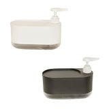 Maxbell Kitchen Soap Dispenser Portable with Sponge Holder for Countertop Home white