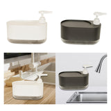 Maxbell Kitchen Soap Dispenser Portable with Sponge Holder for Countertop Home white
