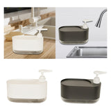 Maxbell Kitchen Soap Dispenser Portable with Sponge Holder for Countertop Home white